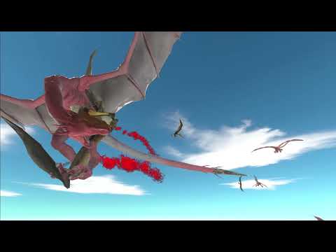 10 Pteranodon vs  5 Wyverns