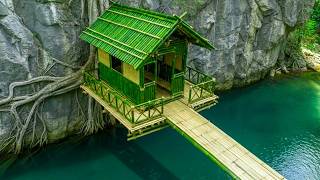 Download lagu I Built A Bamboo House On A Tree Branch Extending Over The Stream, Cooking and Overnight. mp3