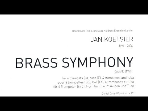 Koetsier - Brass Symphony [score]