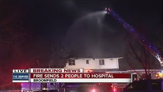 Broomfield fire crews extinguish flames tearing through Broomfield house