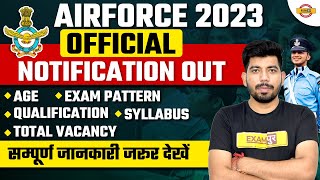 Airforce 2023 NOTIFICATION OUT | Age | Qualification | Air Force New Vacancy 2023 | BY AKASH SIR