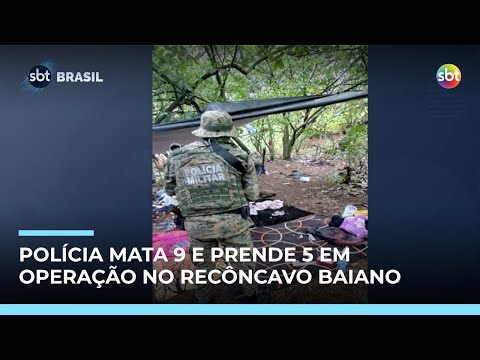 Operação policial contra facção deixa 9 mortos e 5 presos no Recôncavo Baiano | #SBTBrasil