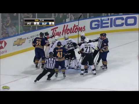 Lowlights: Penguins vs Sabres (12-29-2009)