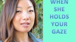 DATING ADVICE: When a woman holds your gaze, what does it mean? (DATING ADVICE FOR GUYS)