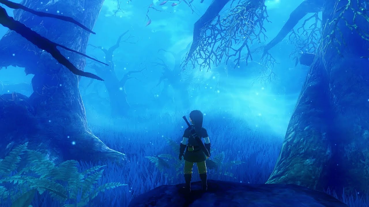 Dreamy Zelda Music + Rain For Relaxing And Sleeping (Slowed + Reverb)