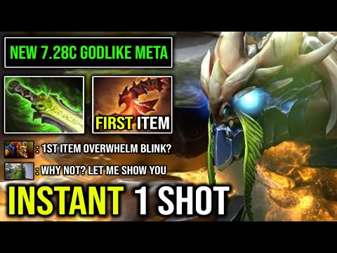 NEW 7.28c Meta First Item Overwhelming Blink is the BEST For Mid Tiny | 2s Burst Down Everyone DotA