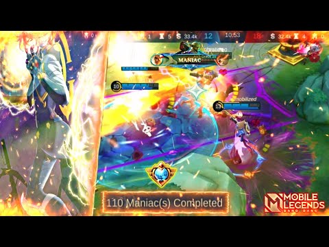110 MANIAC(s) CORE NATAN NO MERCY GAMEPLAY |  NATAN BRUTAL DAMAGE BUILD 2022 MOBILE LEGENDS