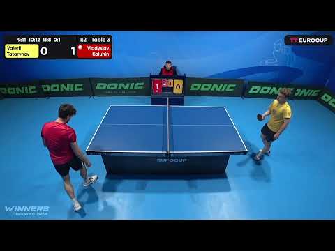 16:45 Valerii Tatarynov 1-3 Vladyslav Kaluhin 09.05.2023 TT Euro.Cup Ukraine Star. Table 3