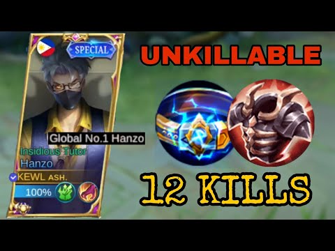 WTF DAMAGE! BEST 1 HIT TANK BUILD HANZO  (Hanzo best build 2023)