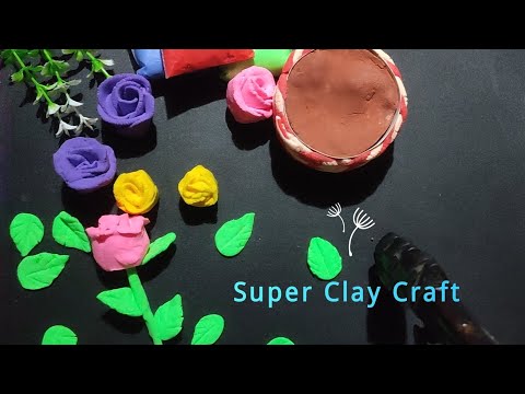 Creative Flowers Craft with Clay