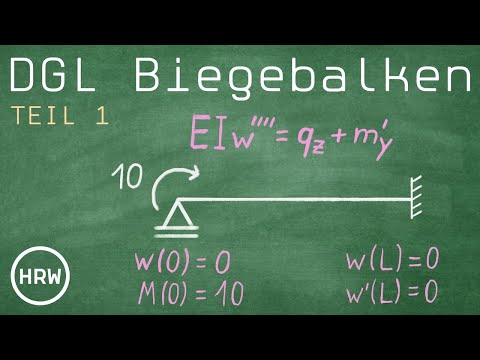 Differential equation of the bending beam and the bar theory // Determine boundary conditions and...