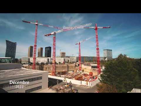 ArcelorMittal Kirchberg Headquarters - Construction's time lapse