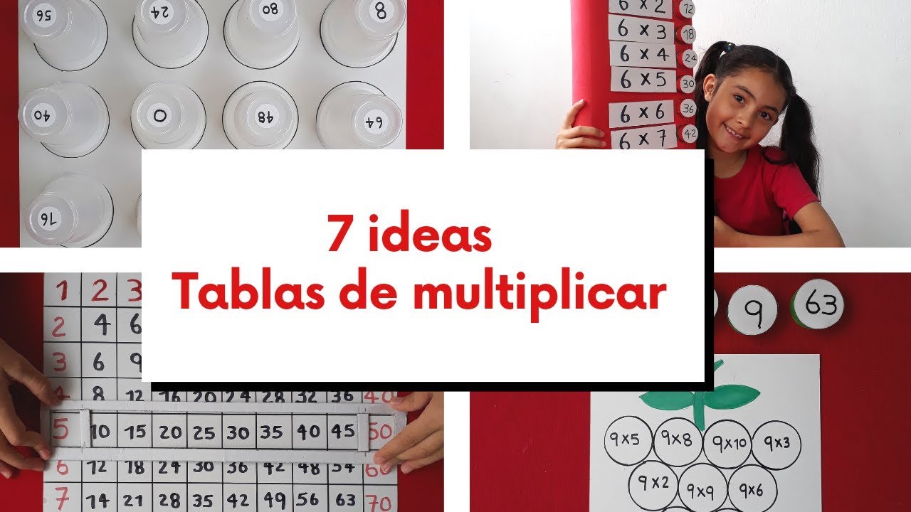 7 ideas para aprender las TABLAS de MULTIPLICAR JUGANDO