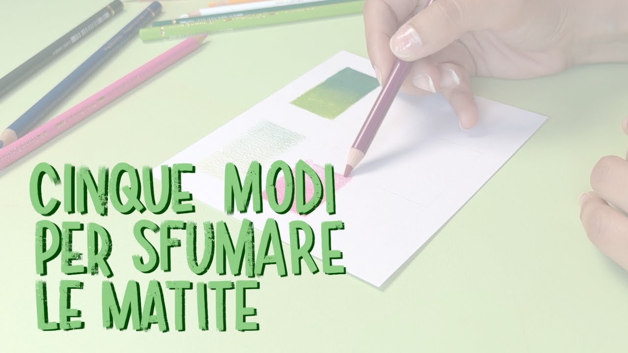 Come sfumare le matite colorate in 5 modi. Uso le Faber-Castell Polychromos