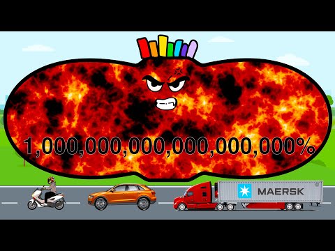 Battery Overcharging Turns into Explosive Lava | Battery Charging Animation