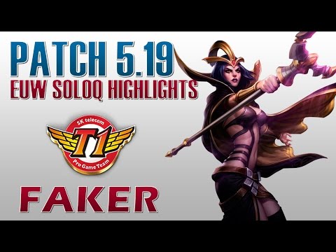 SKT T1 Faker - LeBlanc Mid Lane - EUW SoloQ Highlights
