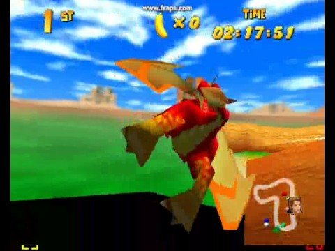 Diddy Kong Racing: Horseshoe Gulch w/ Dragon boss!
