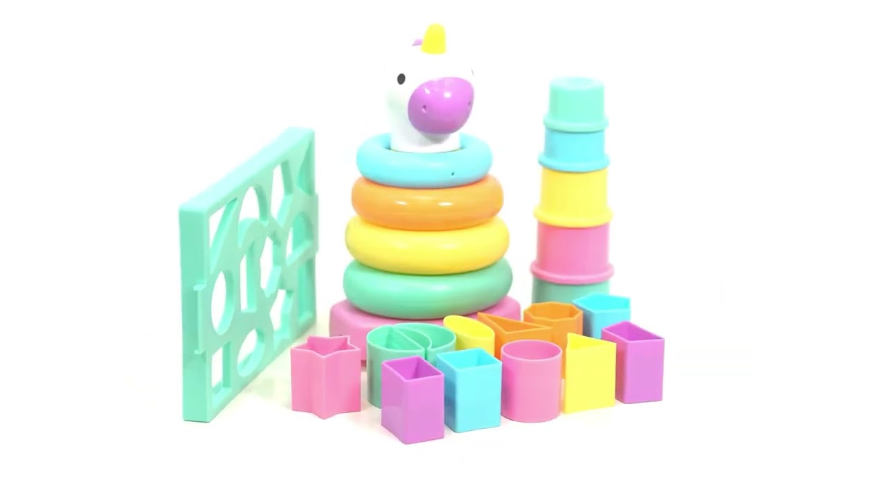 My 1st Sorting & Stacking Shapes Cups Rings Toy Set