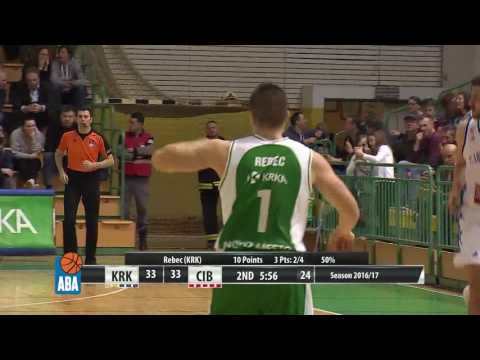 ABA Liga 2016/17 highlights, Round 26: Krka - Cibona (12.3.2017)