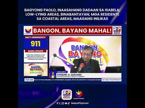 Isabela PDRRMO, handa na sa inaasahang hagupit ni Bagyong Paolo