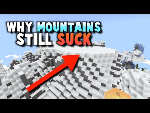 NEW MOUNTAIN BIOME DISASTER?! (Cave & Cliffs)