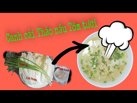 Canh cải thảo tôm