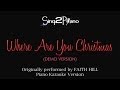 Where Are You Christmas (Piano Karaoke Version ...