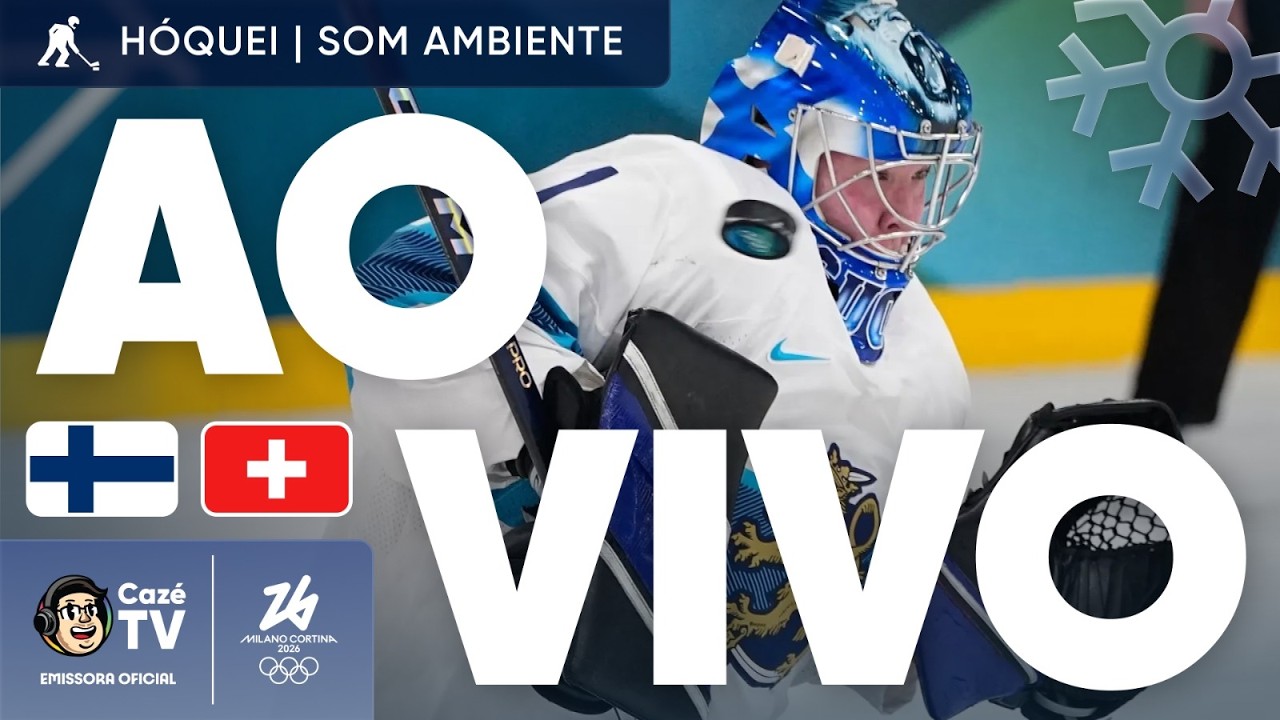 AO VIVO (SOM AMBIENTE): HÓQUEI | OLIMPÍADAS DE INVERNO 2026 | FINLÂNDIA X SUÍÇA