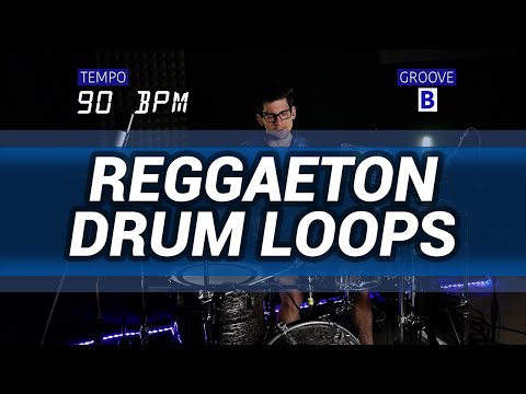 Reggaeton drum loops 90 BPM // The Hybrid Drummer