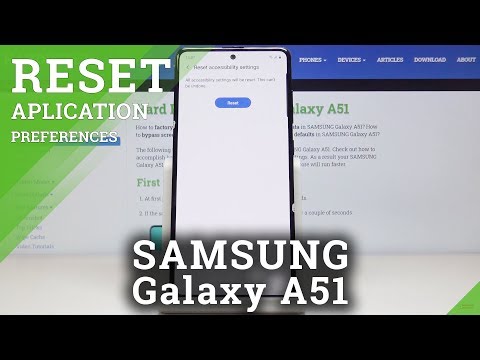 How to Reset Accessibility Settings in Samsung Galaxy A51 -  Restore Factory Accessibility