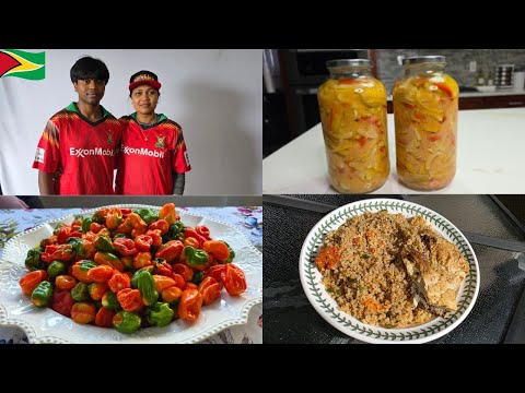 🇬🇾Guyanese Style Pepper Sauce, Lime / lemon Sour, Paper Bag Fried Rice, Cooking Fresh Florida Hassa 