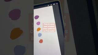 How To Save Custom Color Palettes in Procreate | #shorts #procreatetutorials #procreatetips #art