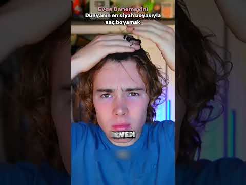 Dünyanın EN SİYAH BOYASIYLA Saç Boyamak! 🪮👱🏼