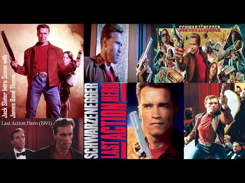 Arnold Schwarzenegger | Funny Scene | Last Action Hero | Jack Slater Intro Scene | James Bond Theme