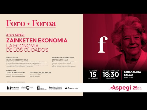 X Foro ASPEGI Resumen - La economía de los cuidados-María Ángeles Durán Heras
