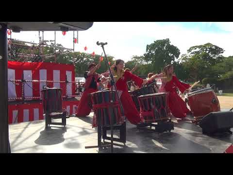 福岡城復興イベント（都築学園グループ）　野和太鼓