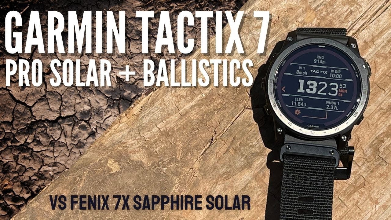 Garmin Tactix 7 Pro Solar Ballistics GPS Watch