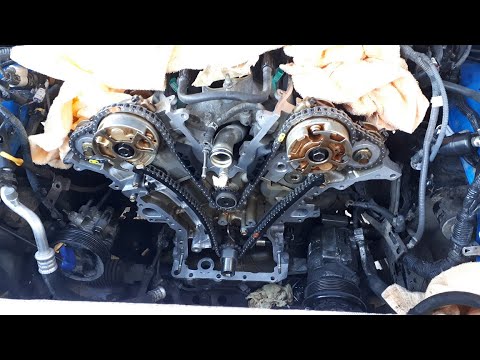TOYOTA 1GR-FE 4.0L Timing chain, water pump replacement! tacoma 4runner FJ cruiser code P0016!
