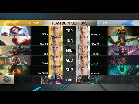 SPY vs H2K Highlights - SPLYCE vs H2K - EU LCS Week 8 - SPRING 2016