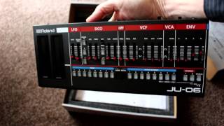 Video thumbnail for Unboxing the Roland Boutique JU-06 Juno 106 Synthesizer Module by Karrade