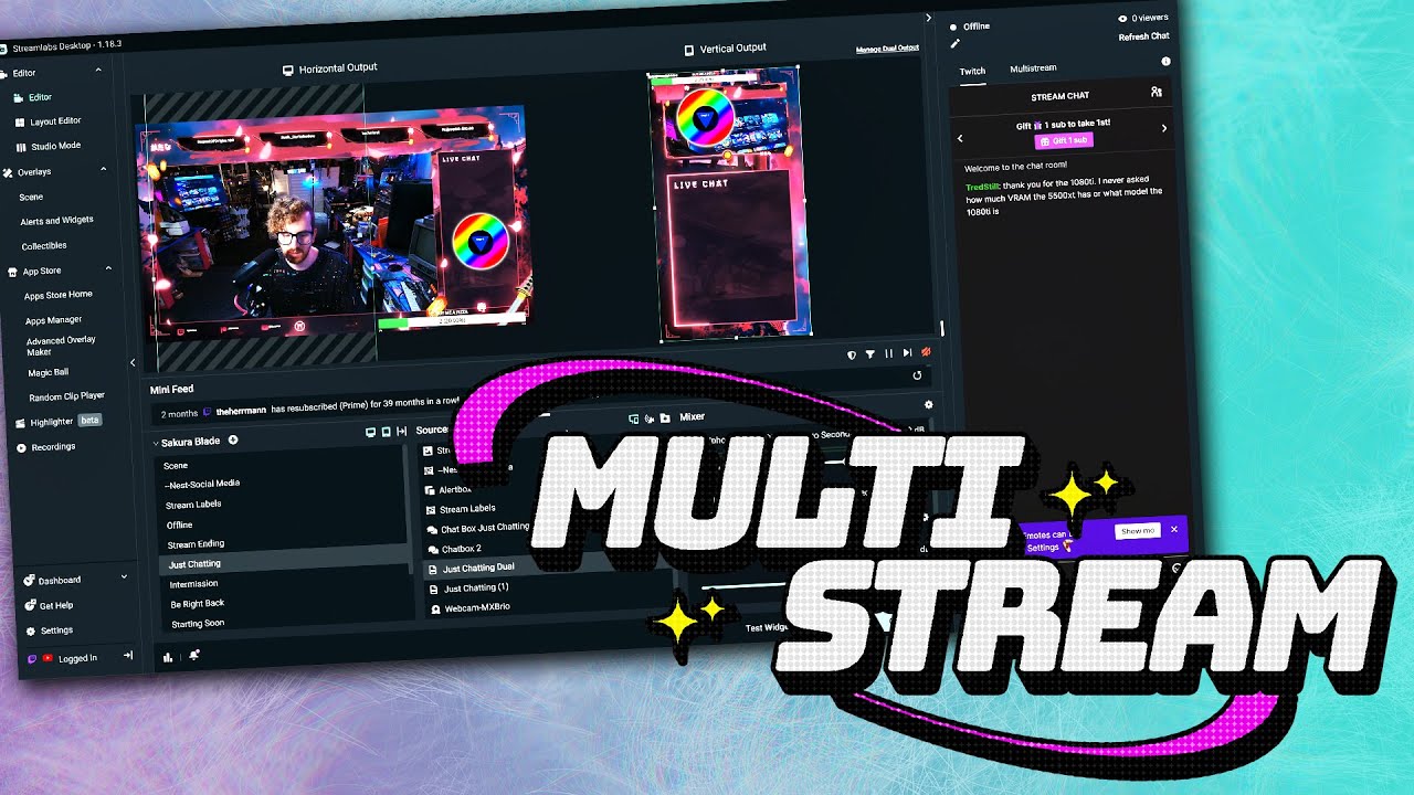 MULTI-STREAM GUIDE in StreamLabs Desktop (Simulcast & Dual Output Tutorial)