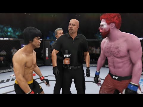 Bruce Lee vs. Blood Monster (EA Sports UFC 3) - Epic Battle 💯 🐲 - Dragon Fights 🐉