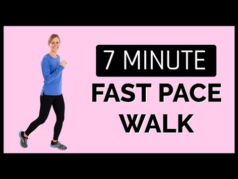 7 Minute Fast Pace Walk At Home- Workout with Jordan