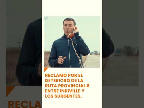 Reclamo por el deterioro de la Ruta Provincial 6 entre Inriville y Los Surgentes