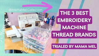 3 Best Embroidery Machine Threads | Top Single Needle Embroidery Machi