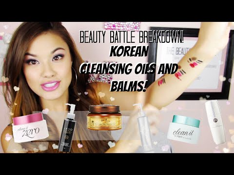Beauty Battle Breakdown! Korean Cleansing Oils and Balms Review / Demo Video