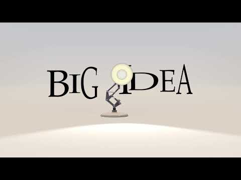 Luxo Jr. in the Big Idea 1995 Logo