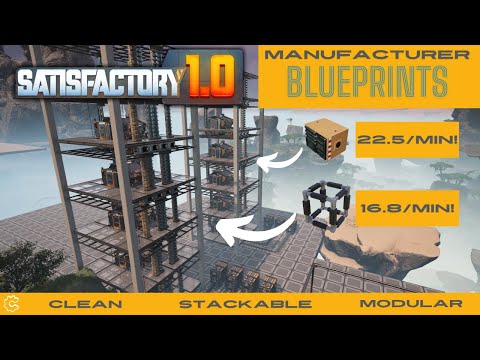 Vertical Manufacturer Blueprints Satisfactory 1.0 Factory Blueprint Guide Ep. 5