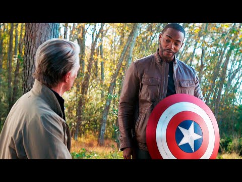 Old Steve Rogers Gives Shield to Sam Wilson - "How Does It Feel?" - Avengers: Endgame Ending Scene