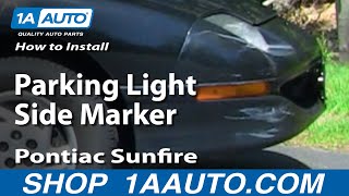 How to Replace Parking Light 95-99 Pontiac Sunfire